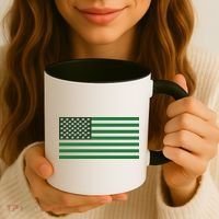 USA Flag Marijuana Cannabis Weed Styled Coffee Mug thumb 3
