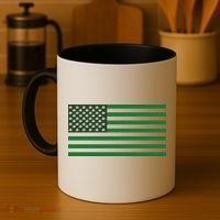 USA Flag Marijuana Cannabis Weed Styled Coffee Mug thumb 4