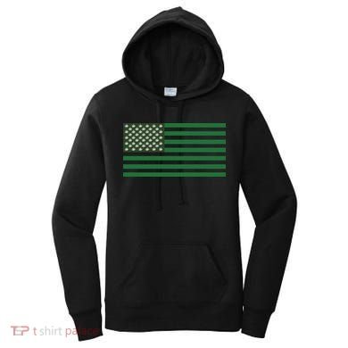 USA Flag Marijuana Cannabis Weed Styled Women's Hoodie