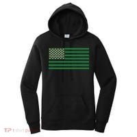 USA Flag Marijuana Cannabis Weed Styled Women's Hoodie thumb 0