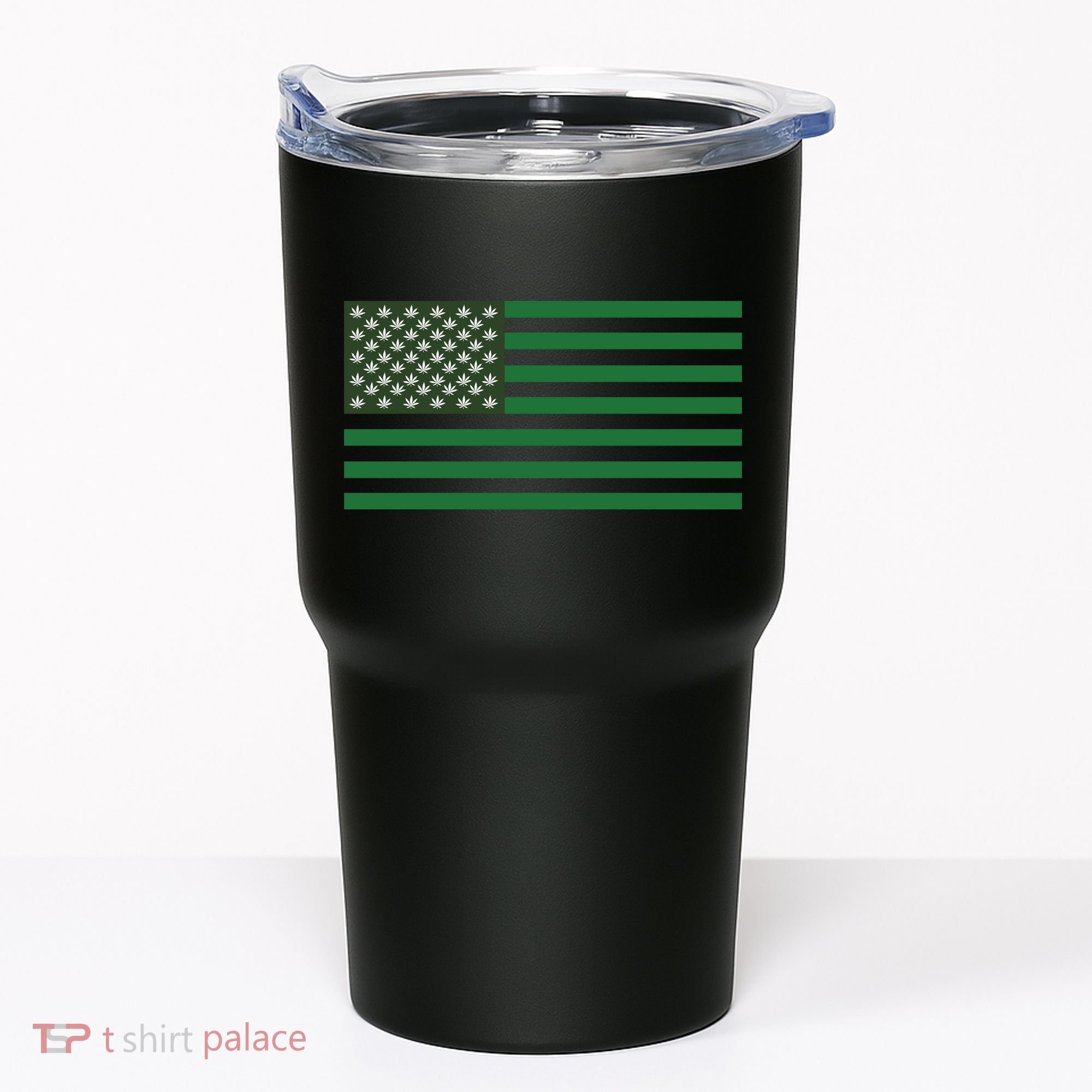 USA Flag Marijuana Cannabis Weed Styled Tumbler