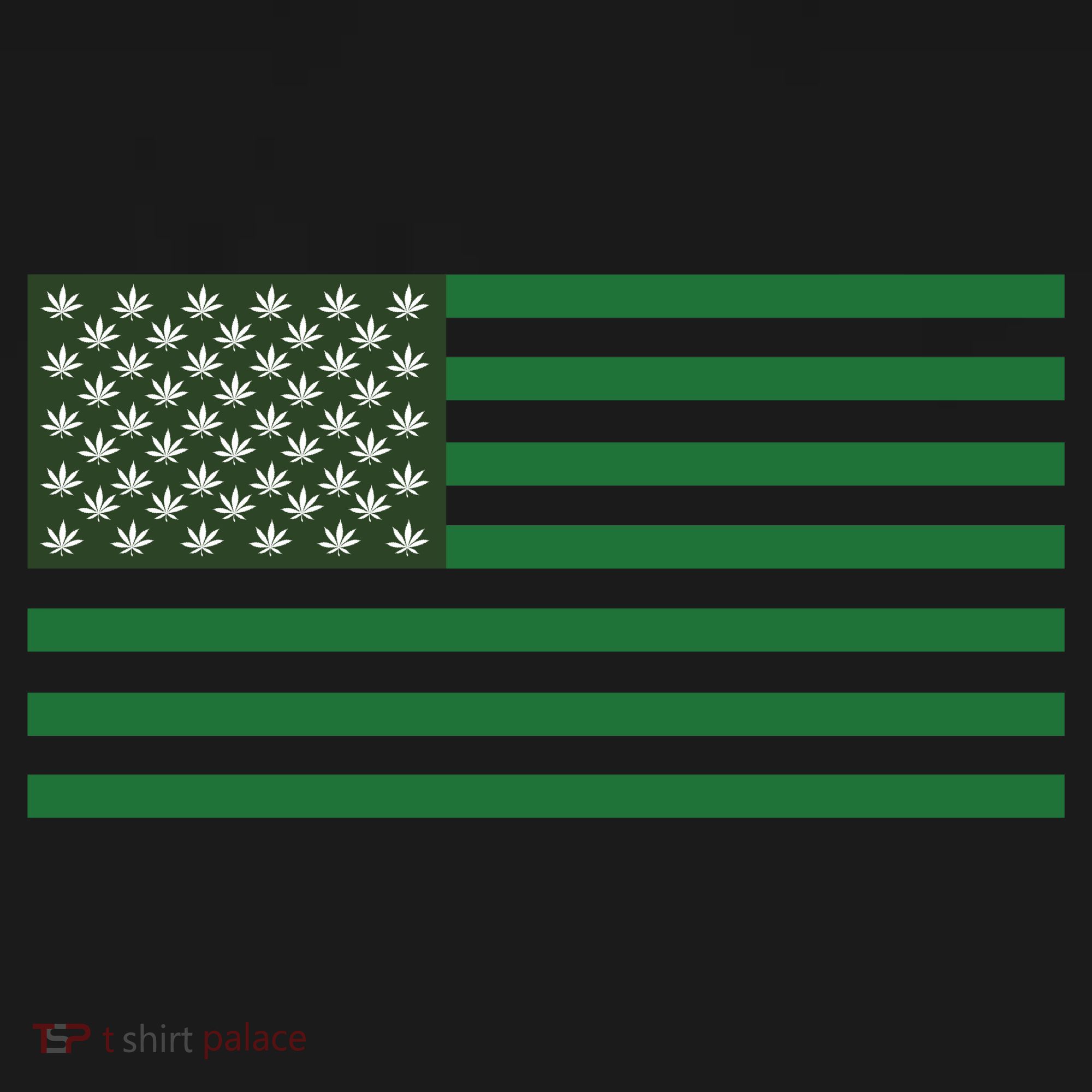 USA Flag Marijuana Cannabis Weed Styled Mousepad