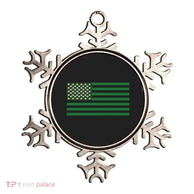 USA Flag Marijuana Cannabis Weed Styled Ornament