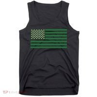 USA Flag Marijuana Cannabis Weed Styled Tank Top thumb 0