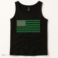 USA Flag Marijuana Cannabis Weed Styled Tank Top thumb 2