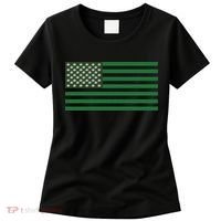 USA Flag Marijuana Cannabis Weed Styled Women's T-Shirt thumb 0