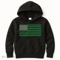 USA Flag Marijuana Cannabis Weed Styled Kids Hoodie thumb 0