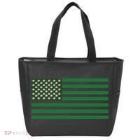 USA Flag Marijuana Cannabis Weed Styled Tote Bag thumb 0