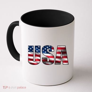 USA Flag Team Logo Coffee Mug