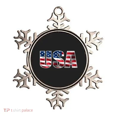 USA Flag Team Logo Ornament