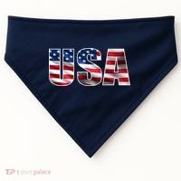 USA Flag Team Logo USA-Made Doggie Bandana thumb 0