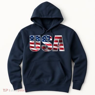 USA Flag Team Logo Hoodie