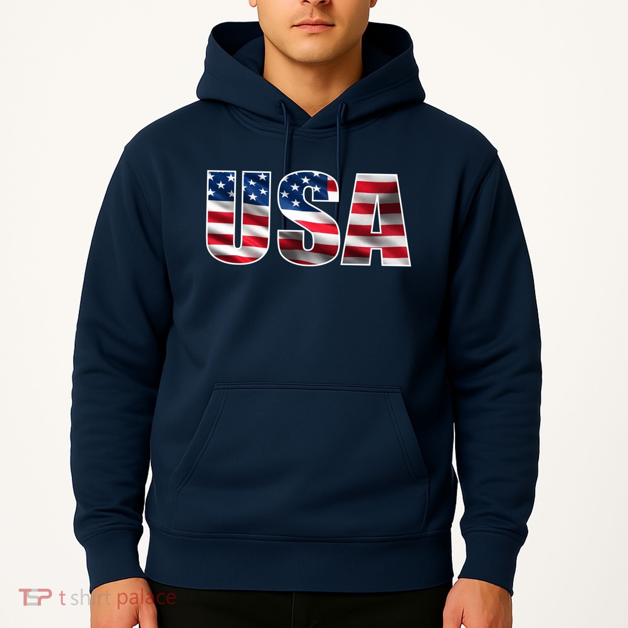 USA Flag Team Logo Hoodie