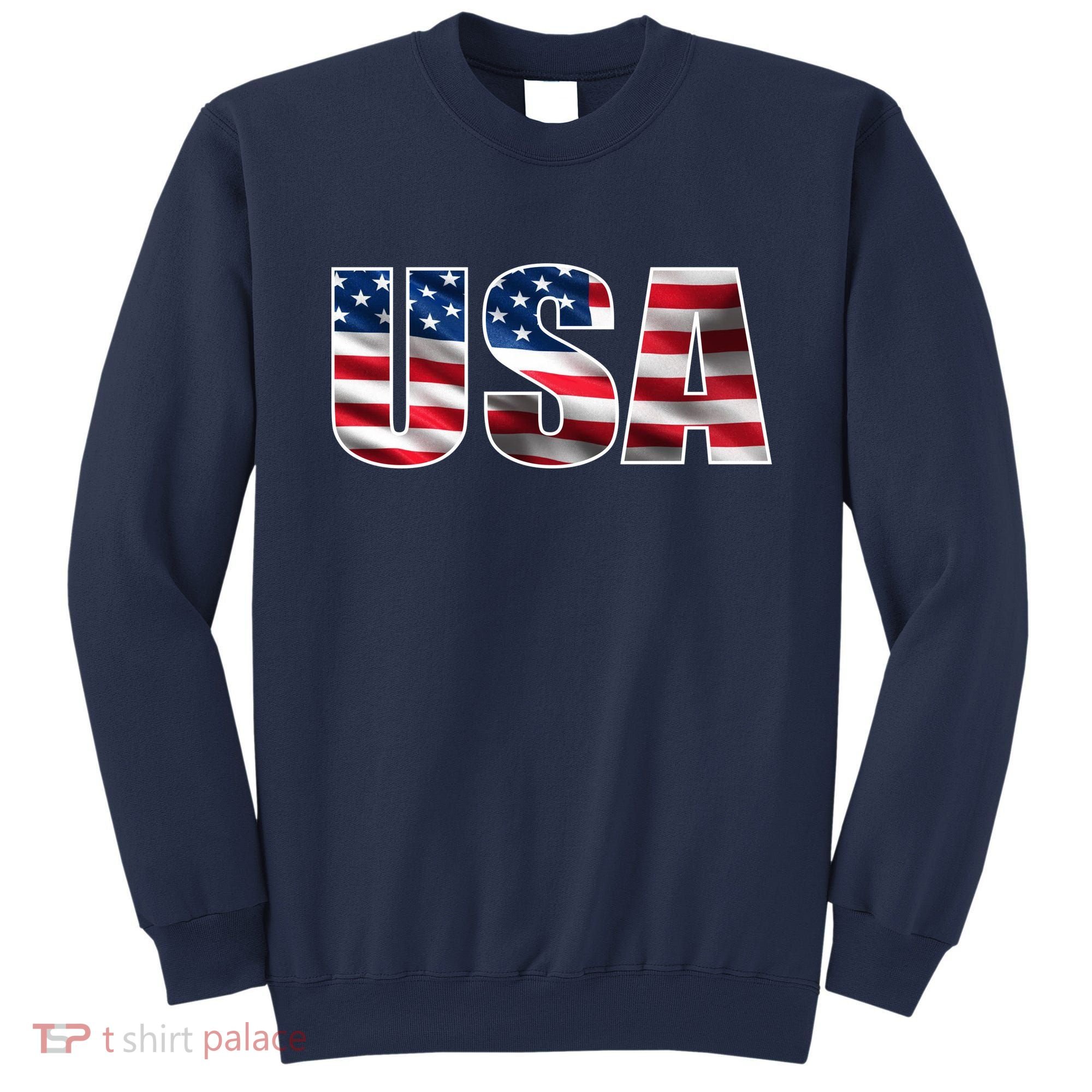 USA Flag Team Logo Sweatshirt