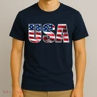 USA Flag Team Logo T-Shirt thumb 3