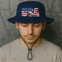 USA Flag Team Logo Bucket Hat thumb 2