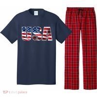 USA Flag Team Logo Pajama Set thumb 0
