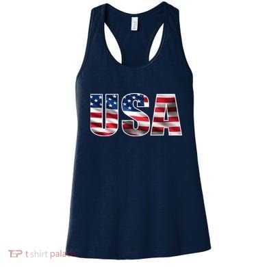 USA Flag Team Logo Women's Tank Top