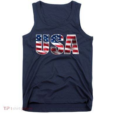 USA Flag Team Logo Tank Top
