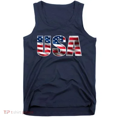 USA Flag Team Logo Tank Top