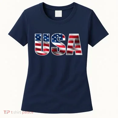 USA Flag Team Logo Women's T-Shirt