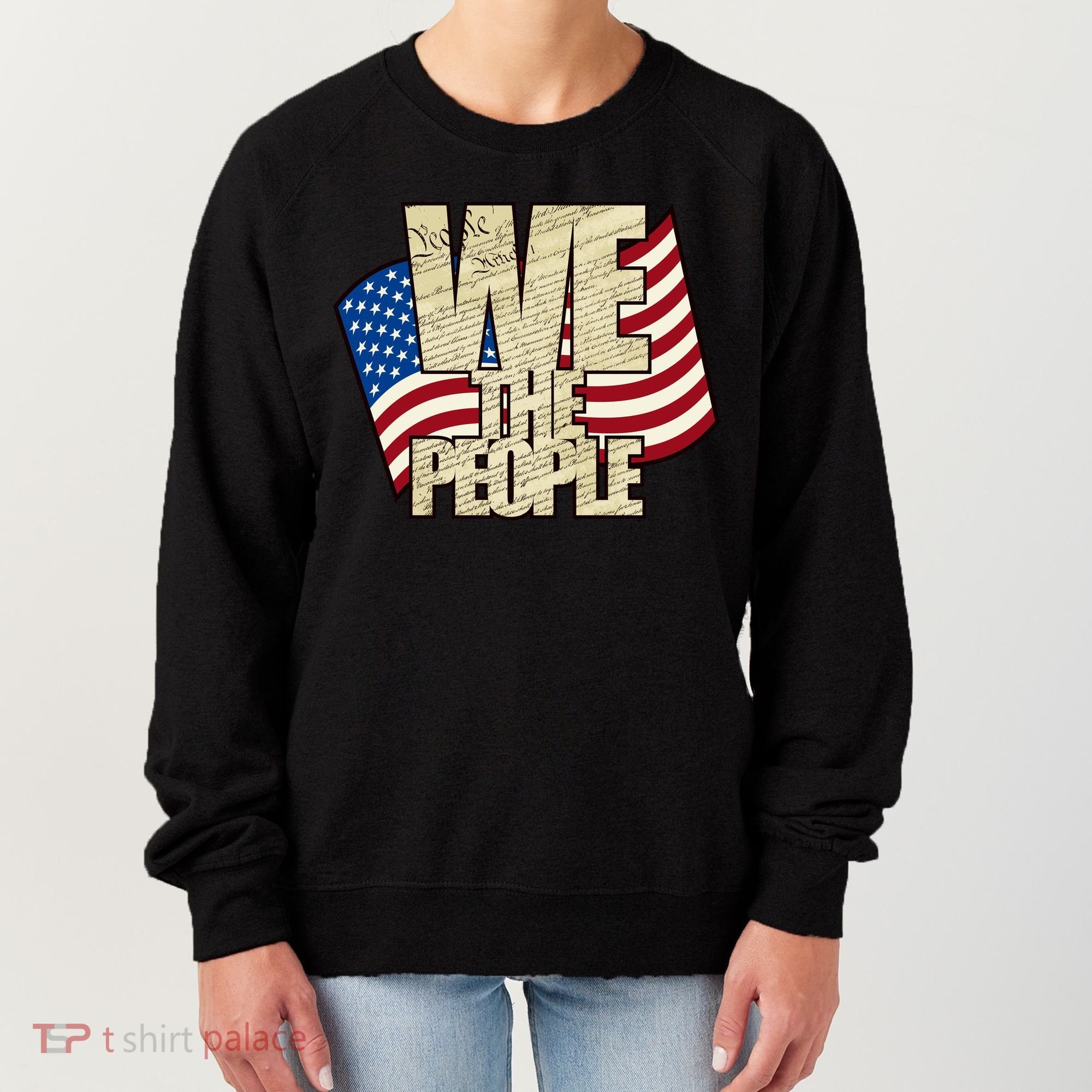 USA Flag: We The People Women's Sweatshirt