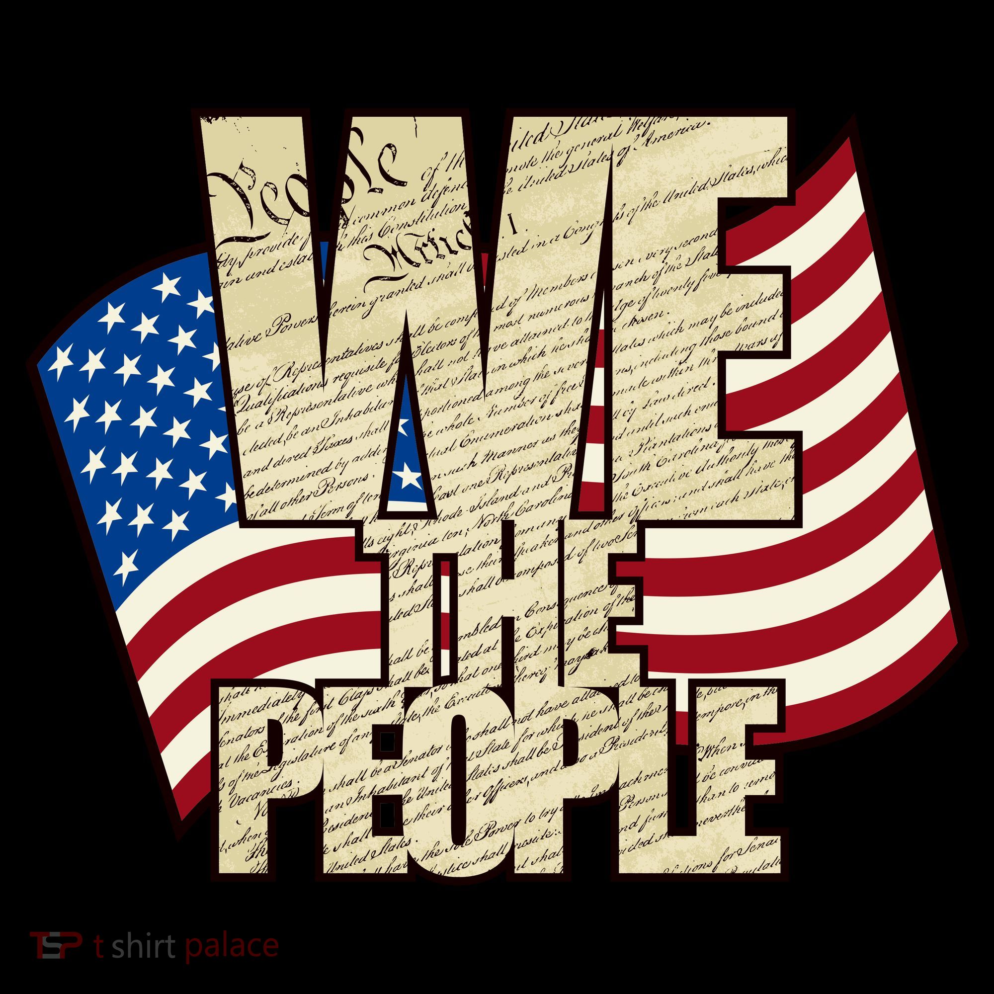 USA Flag: We The People Doggie Tank
