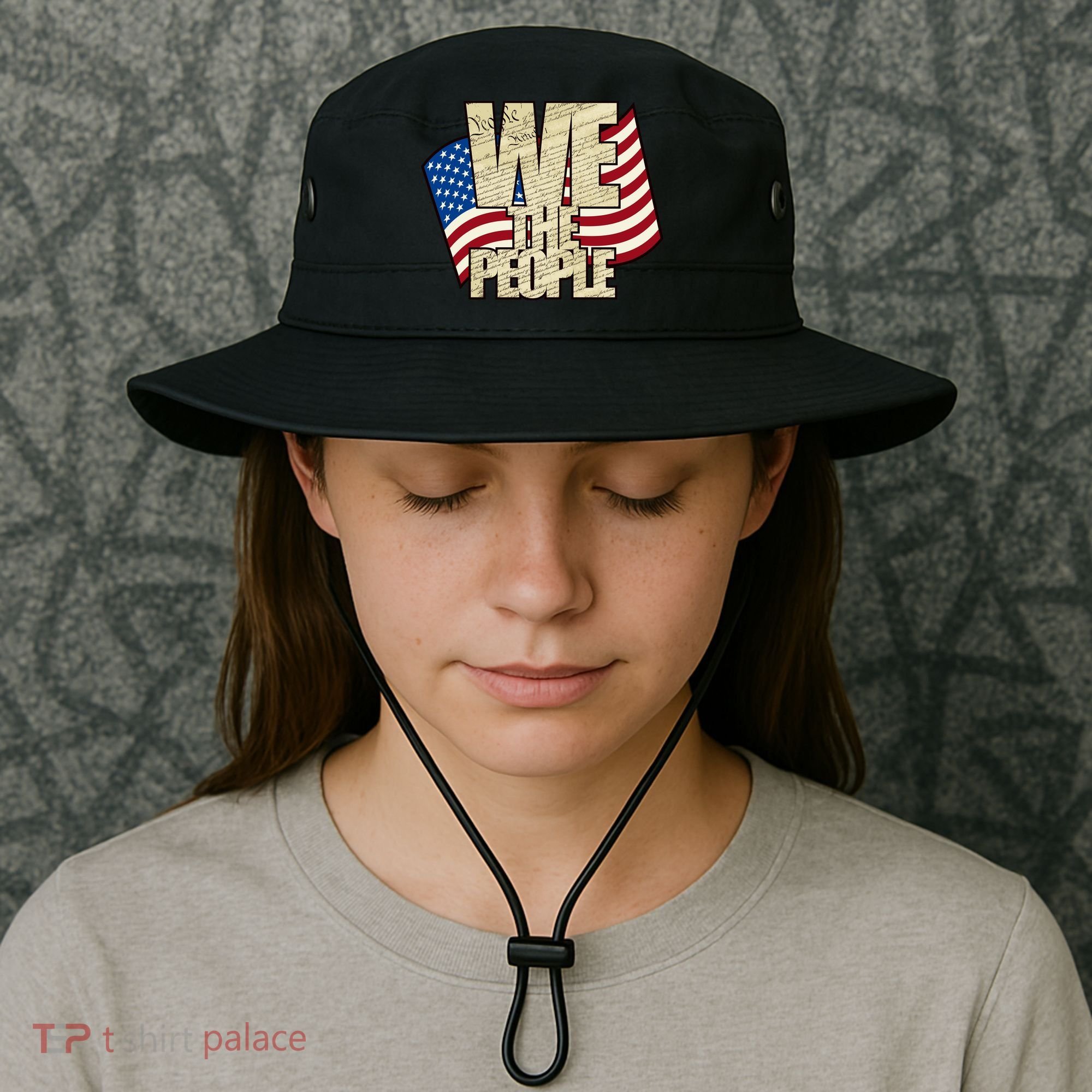 USA Flag: We The People Bucket Hat
