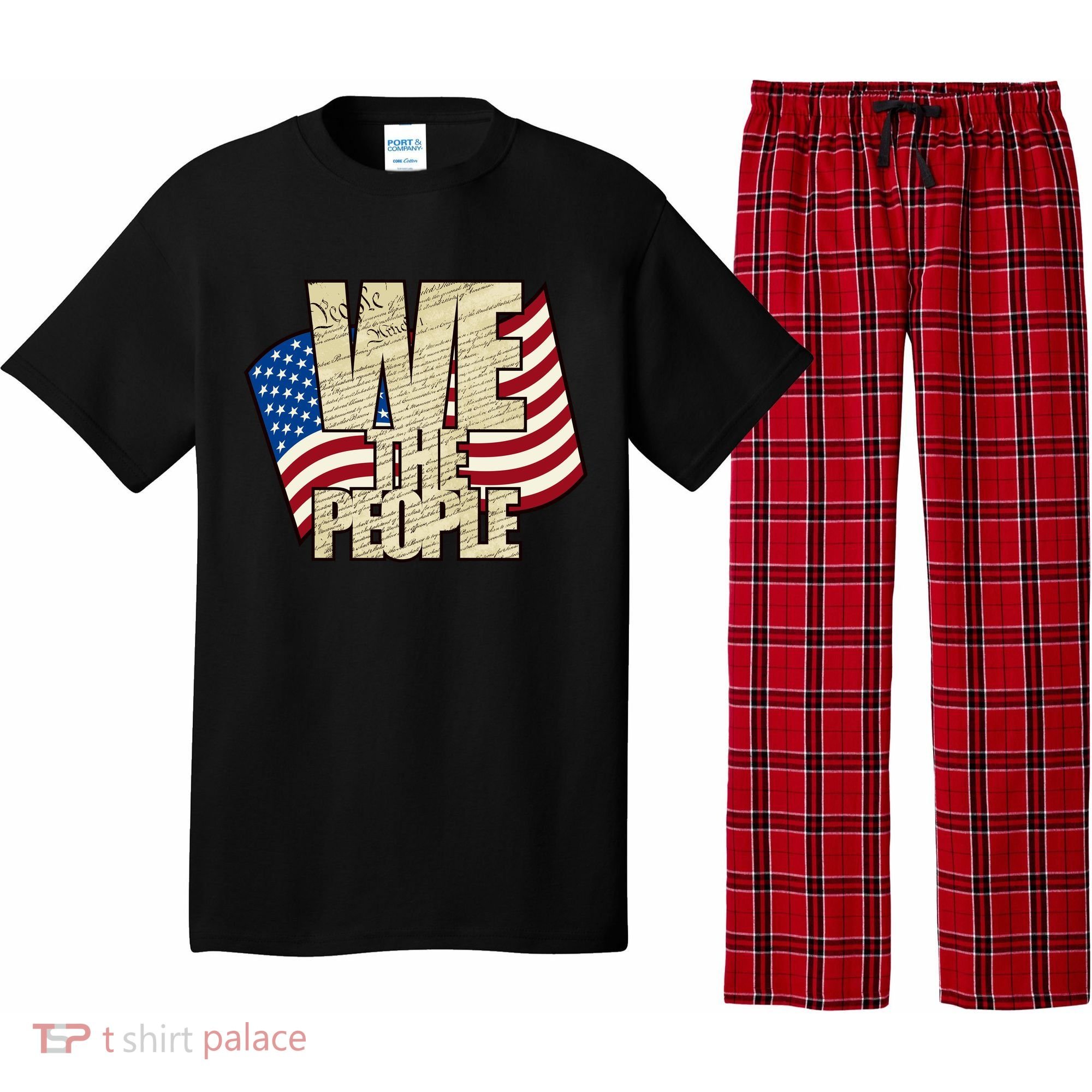 USA Flag: We The People Pajama Set