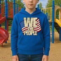 USA Flag: We The People Kids Hoodie thumb 2