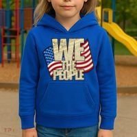 USA Flag: We The People Kids Hoodie thumb 3