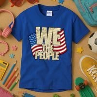 USA Flag: We The People Kids T-Shirt thumb 3