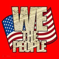 USA Flag: We The People Santa Hat thumb 1