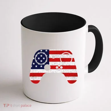 USA Gaming Controller Coffee Mug back