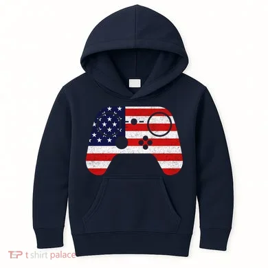 USA Gaming Controller Kids Hoodie