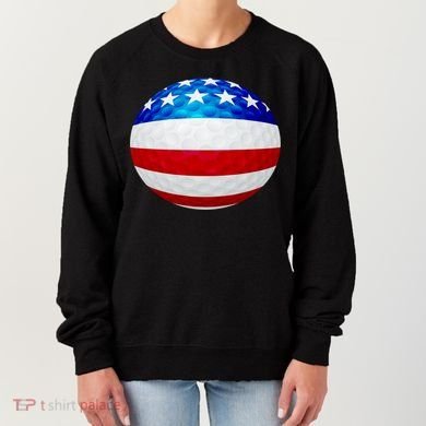 USA Golf Flag GolfBall Women's Sweatshirt