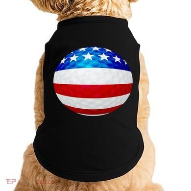 USA Golf Flag GolfBall Doggie Tank