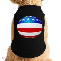 USA Golf Flag GolfBall Doggie Tank thumb 0