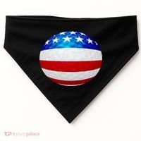 USA Golf Flag GolfBall USA-Made Doggie Bandana thumb 0
