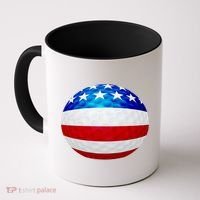 USA Golf Flag GolfBall Coffee Mug thumb 0