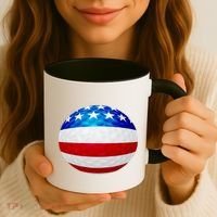USA Golf Flag GolfBall Coffee Mug thumb 3