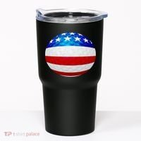 USA Golf Flag GolfBall Tumbler thumb 0