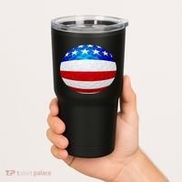 USA Golf Flag GolfBall Tumbler thumb 2
