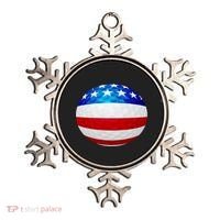 USA Golf Flag GolfBall Ornament thumb 0