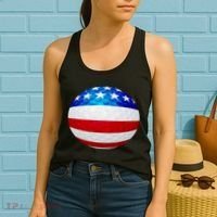 USA Golf Flag GolfBall Women's Tank Top thumb 2