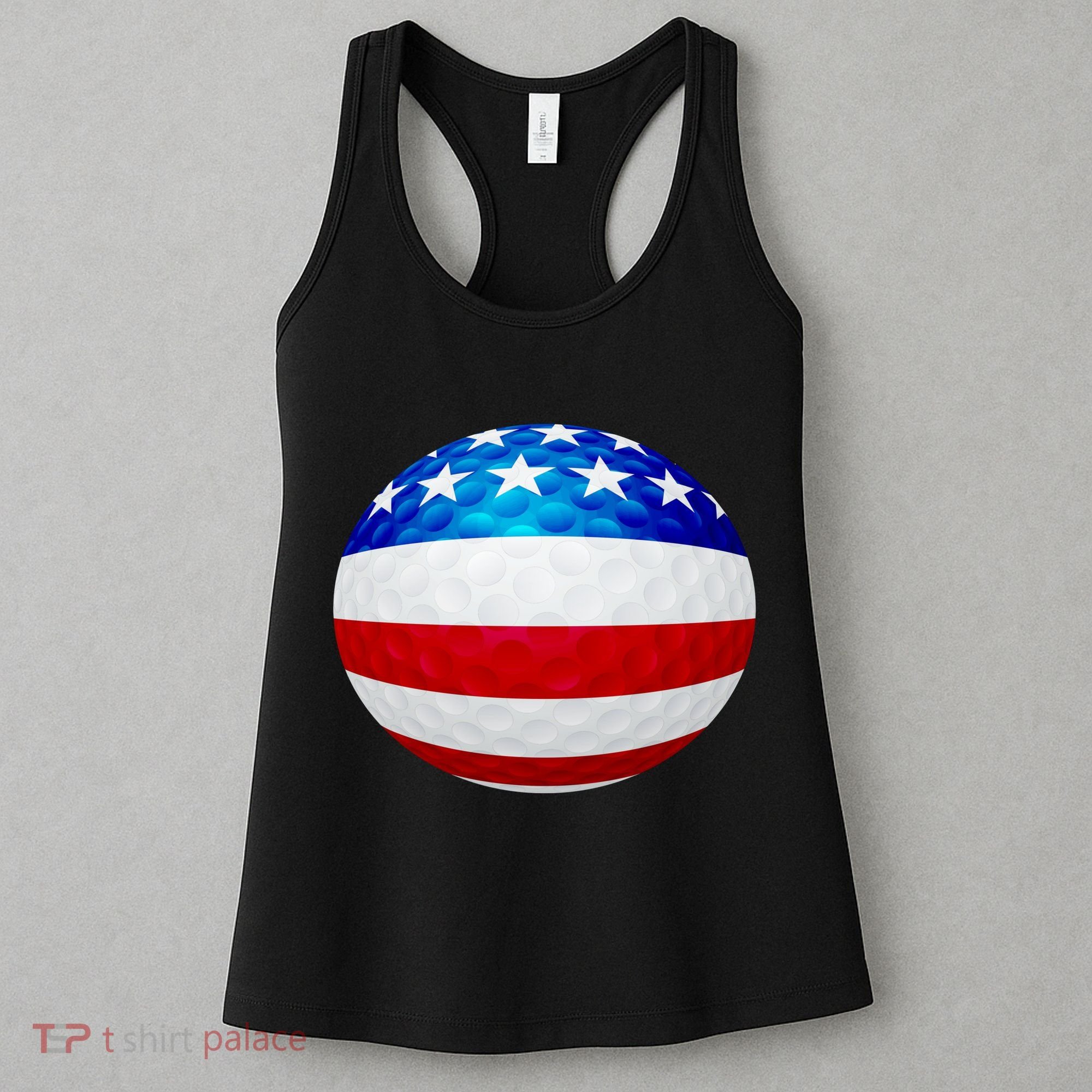 USA Golf Flag GolfBall Women's Tank Top