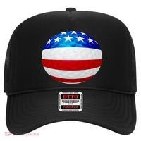 USA Golf Flag GolfBall Hat thumb 0