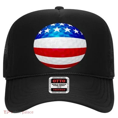 USA Golf Flag GolfBall Hat
