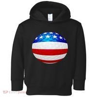 USA Golf Flag GolfBall Toddler Hoodie thumb 0