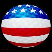 USA Golf Flag GolfBall Toddler Hoodie thumb 2